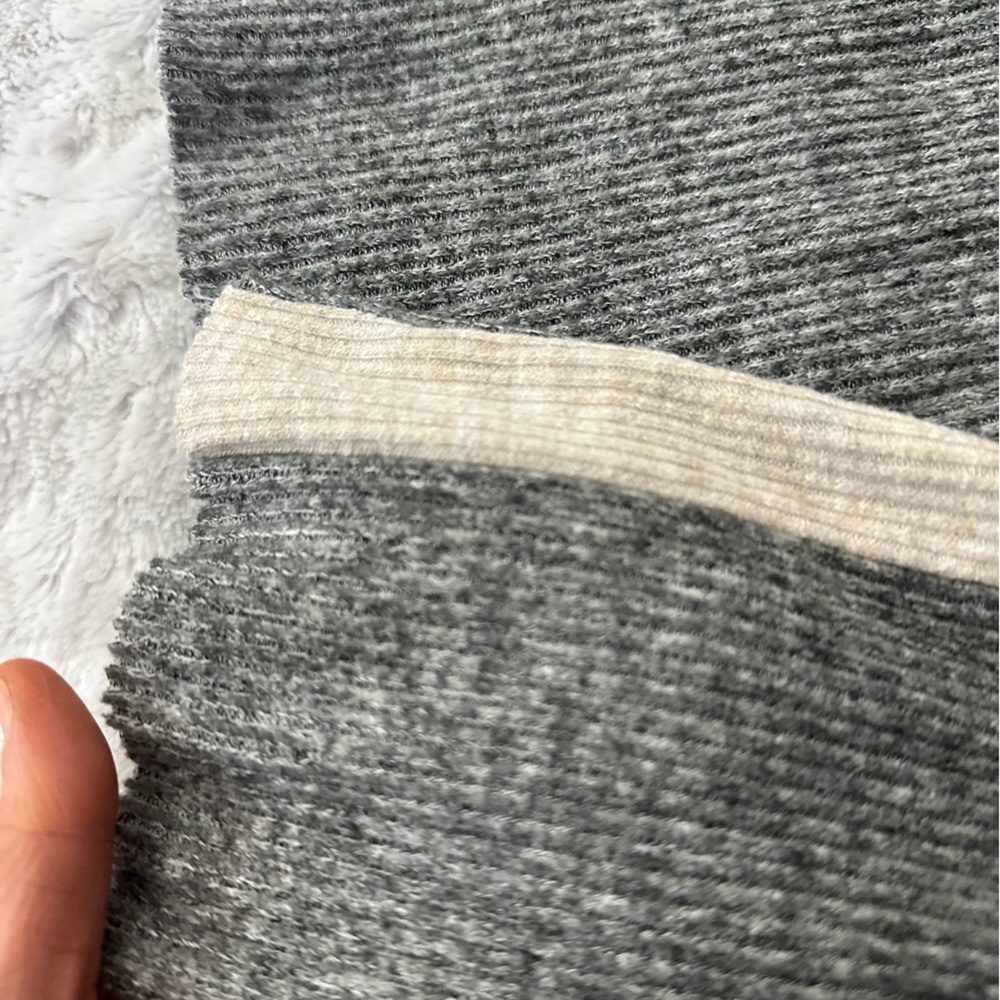 COA Ribbed Gray Knit Sweater - Picture 4 of 8